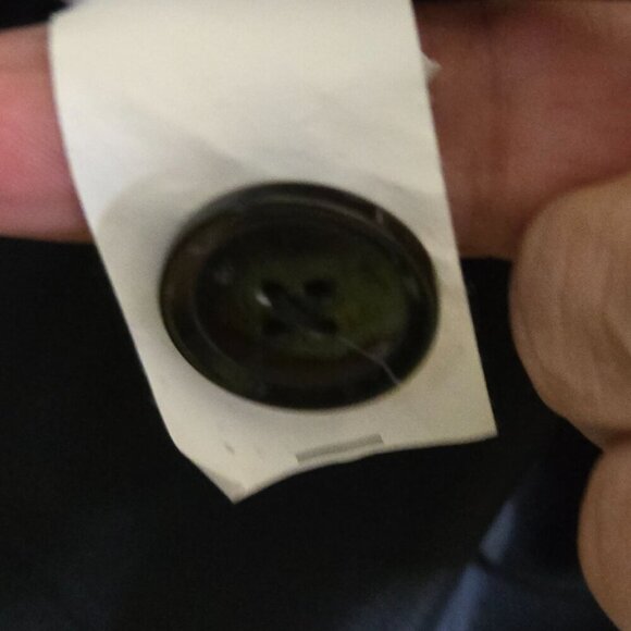 Banana Republic Navy Pinstripe Career Suiting Gray Blazer  Size 6 - Picture 7 of 8